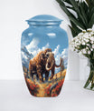 mamoth urn, butterfly themed memorial funeral urn