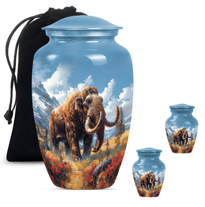 mamoth urn, butterfly themed memorial funeral urn