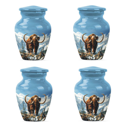 Mamoth Theme 3 Inch Keepsake Pack of 4