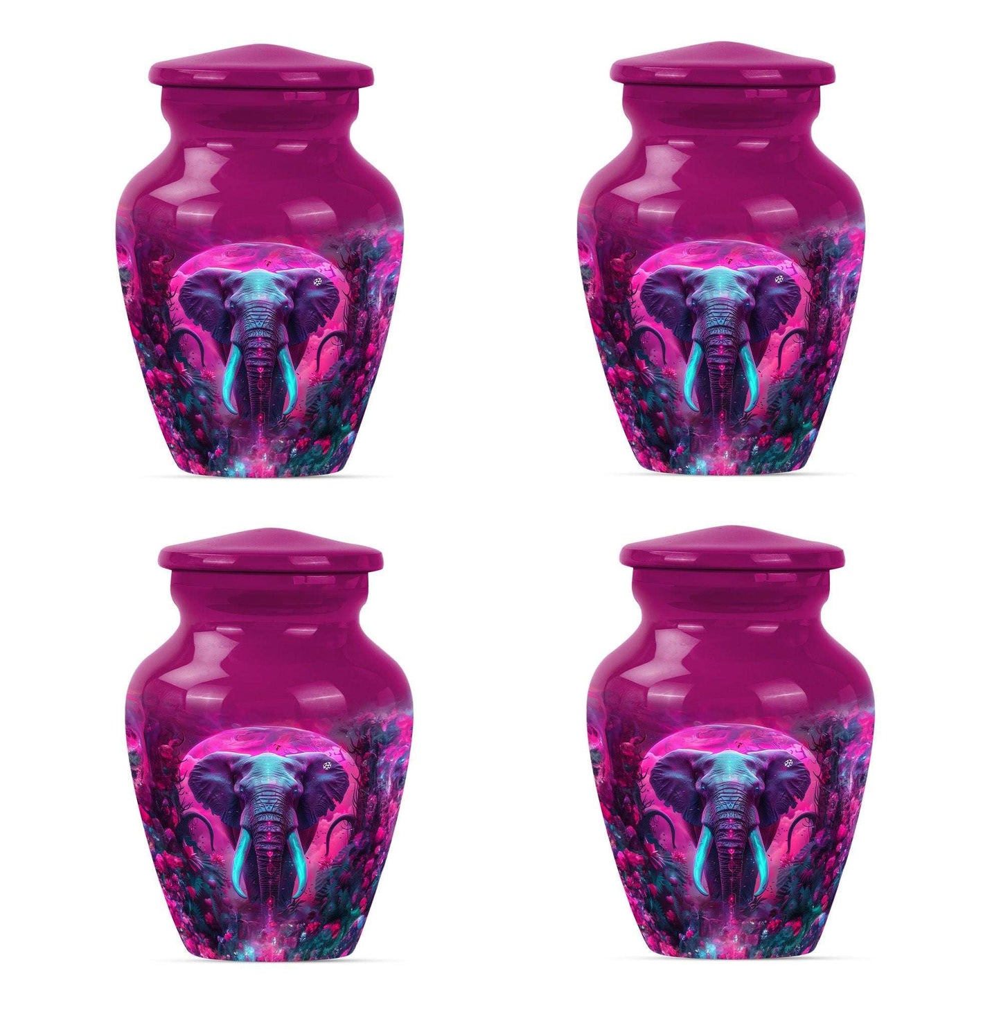 Mamoth Theme 3 Inch Keepsake Pack of 4