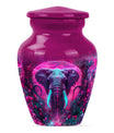 10-inch mammoth Urn, butterfly-themed, burial funeral urn.