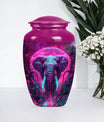 10-inch mammoth Urn, butterfly-themed, burial funeral urn.