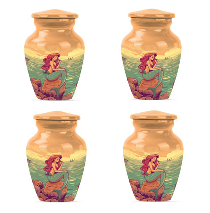 Mermaid Theme 3 Inch Keepsake Pack of 4