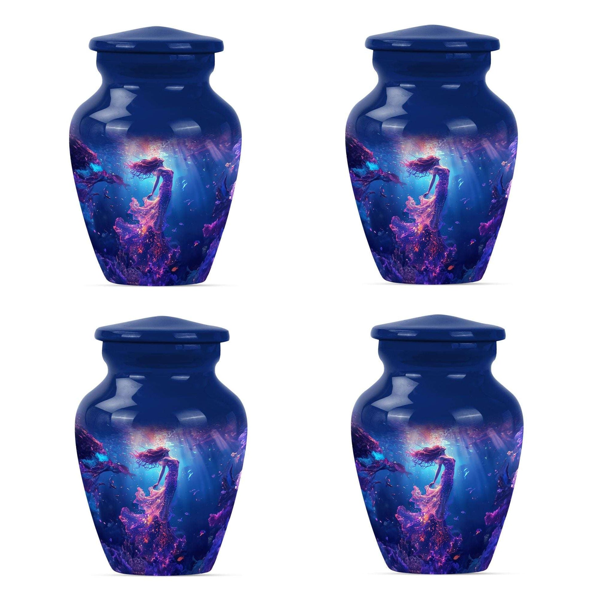 Mermaid Theme 3 Inch Keepsake Pack of 4