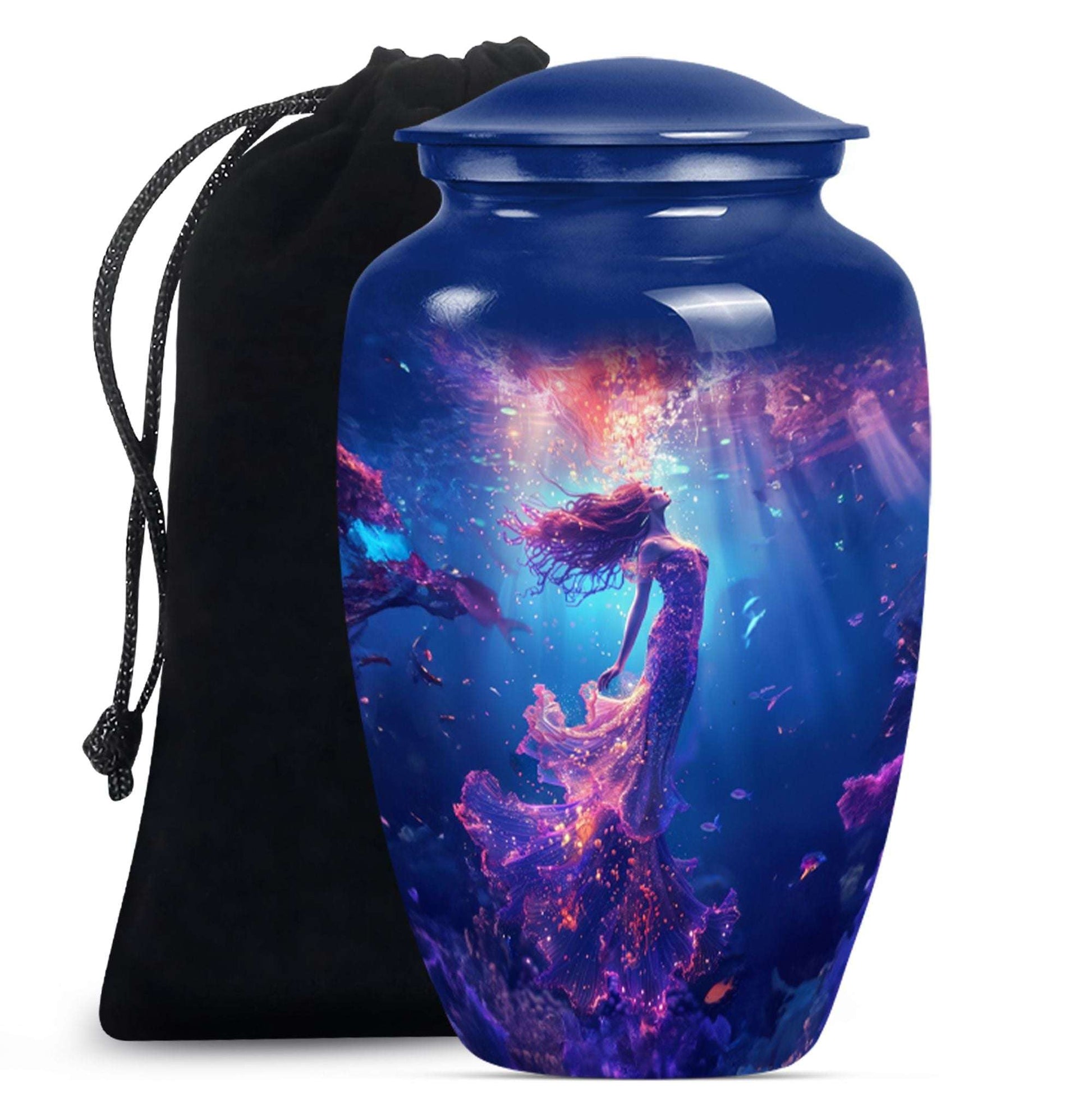 Mermaid Theme Large Urn 10 Inch