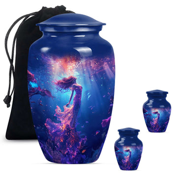 Large Urn With 2 Keepsake Urn