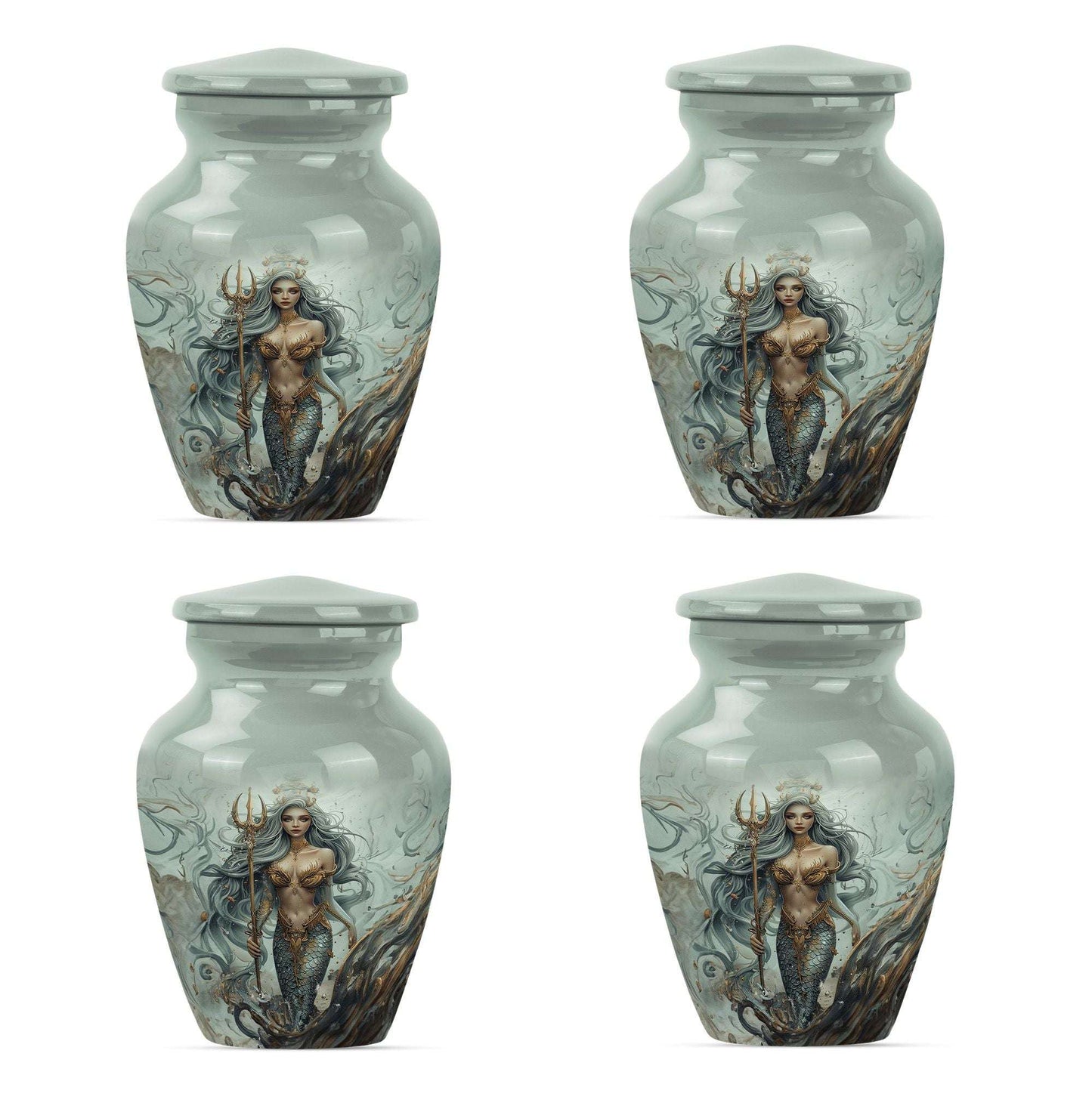 Mermaid Theme 3 Inch Keepsake Pack of 4