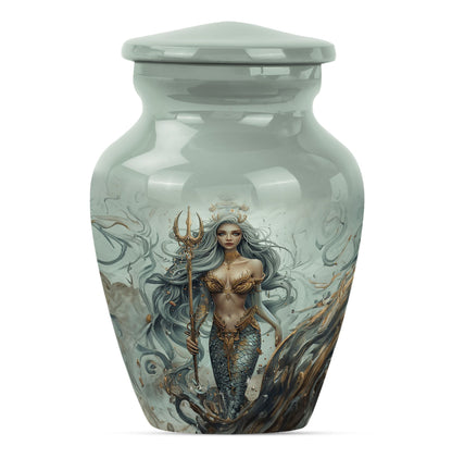 10-inch Mermaid Urn in classic design.