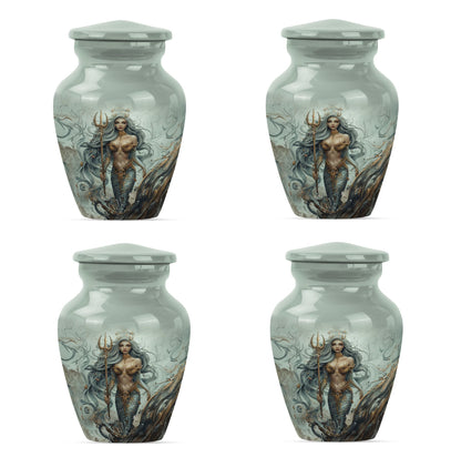 10-inch Mermaid Urn in classic design.