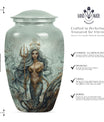 10-inch Mermaid Urn in classic design.