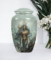 10-inch Mermaid Urn in classic design.