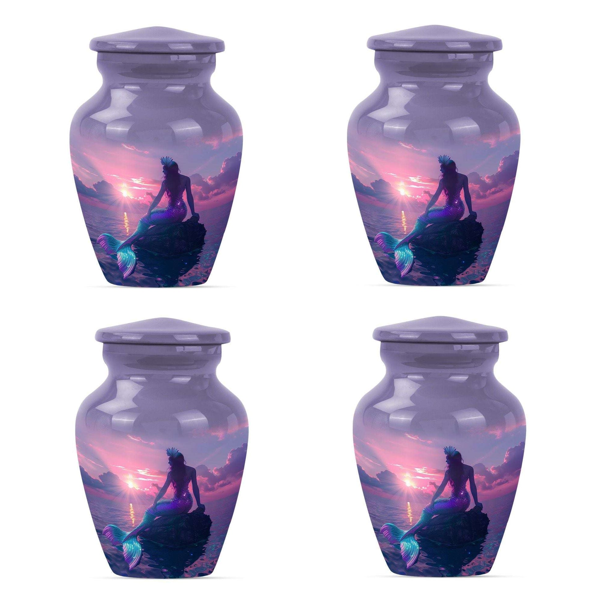 Mermaid Theme 3 Inch Keepsake Pack of 4