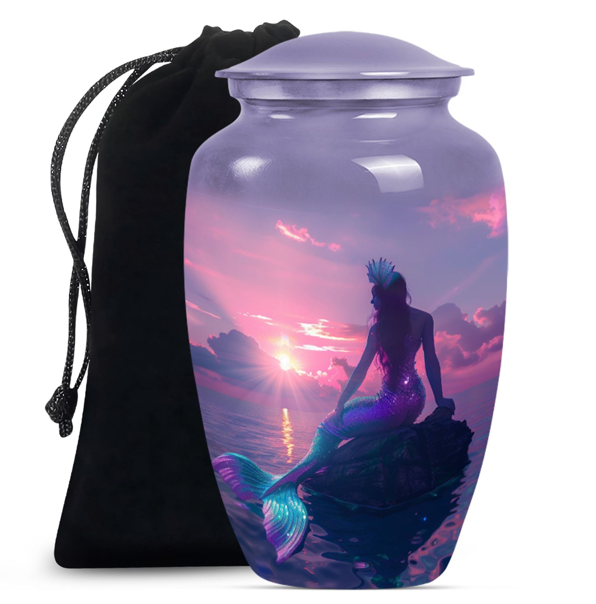 Mermaid Theme Large Urn 10 Inch