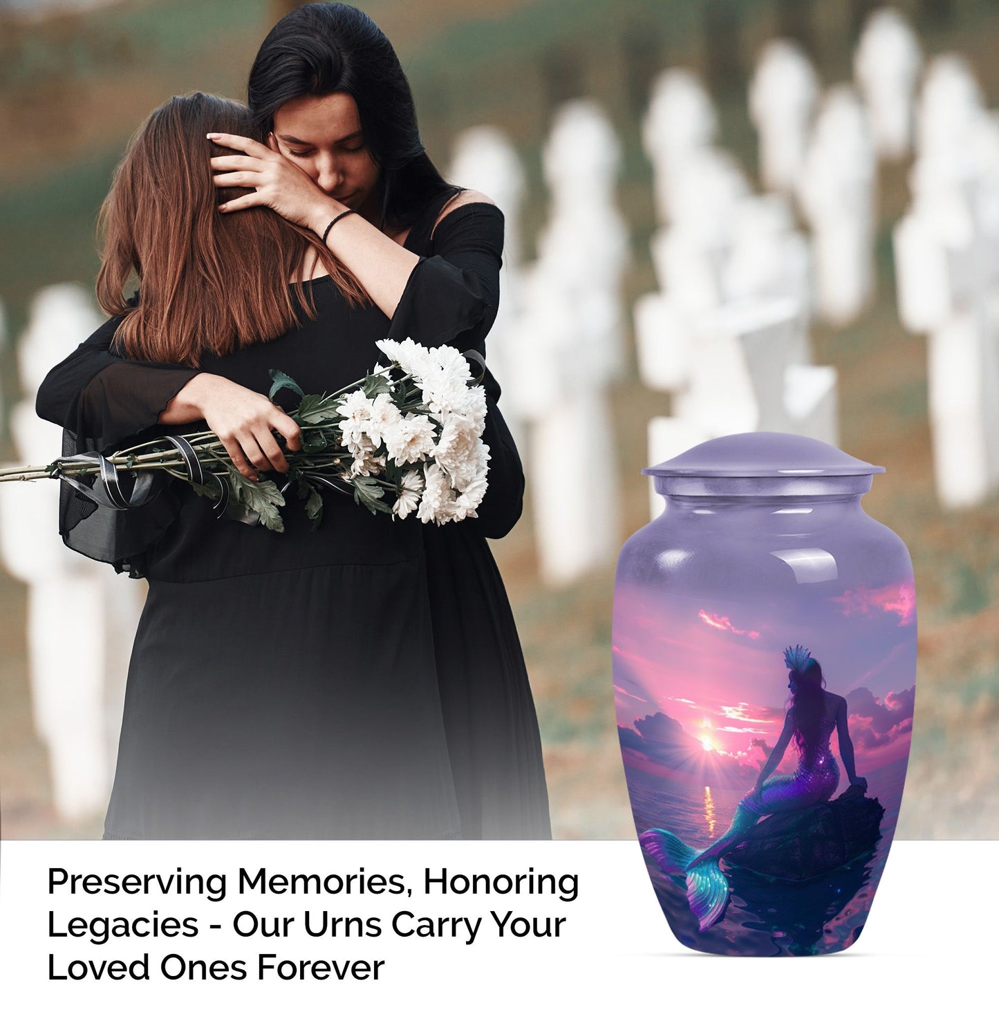 10-inch Classic Mermaid Urn 