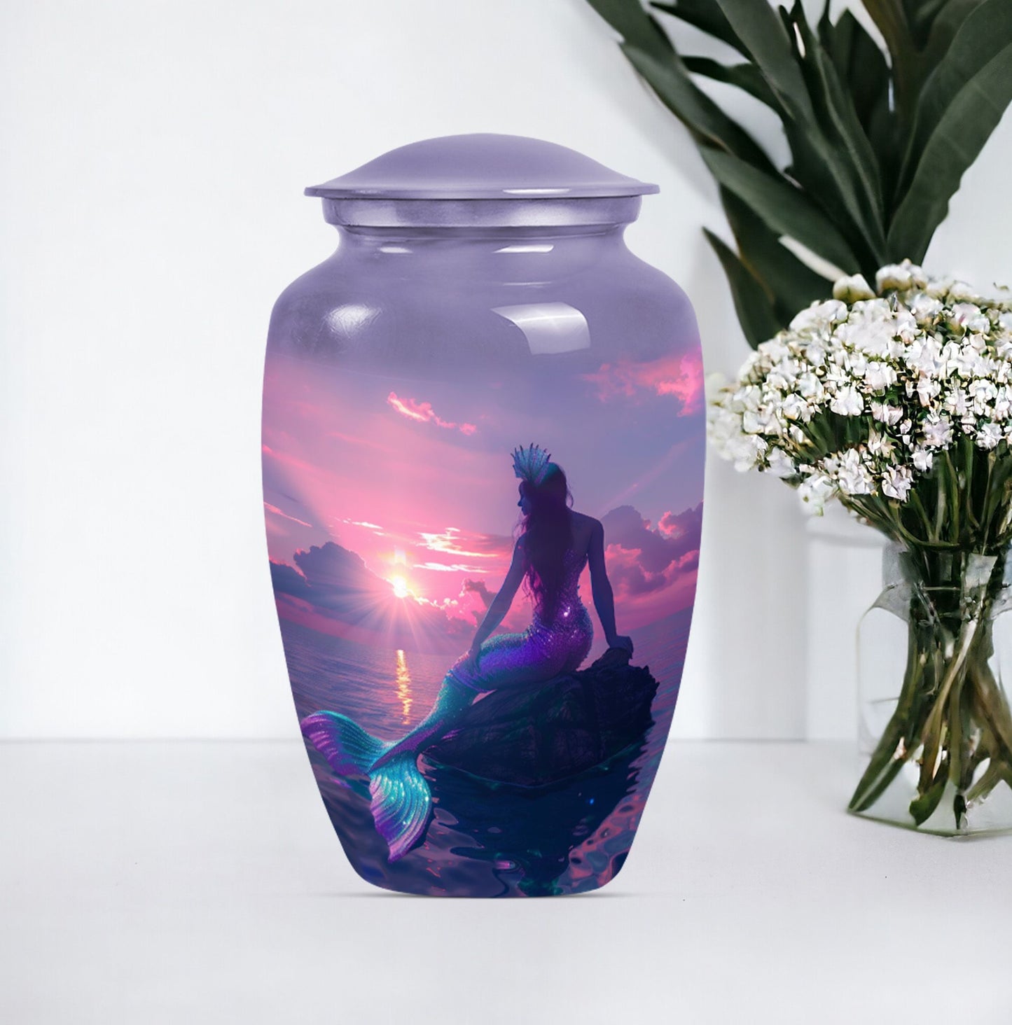 10-inch Classic Mermaid Urn 