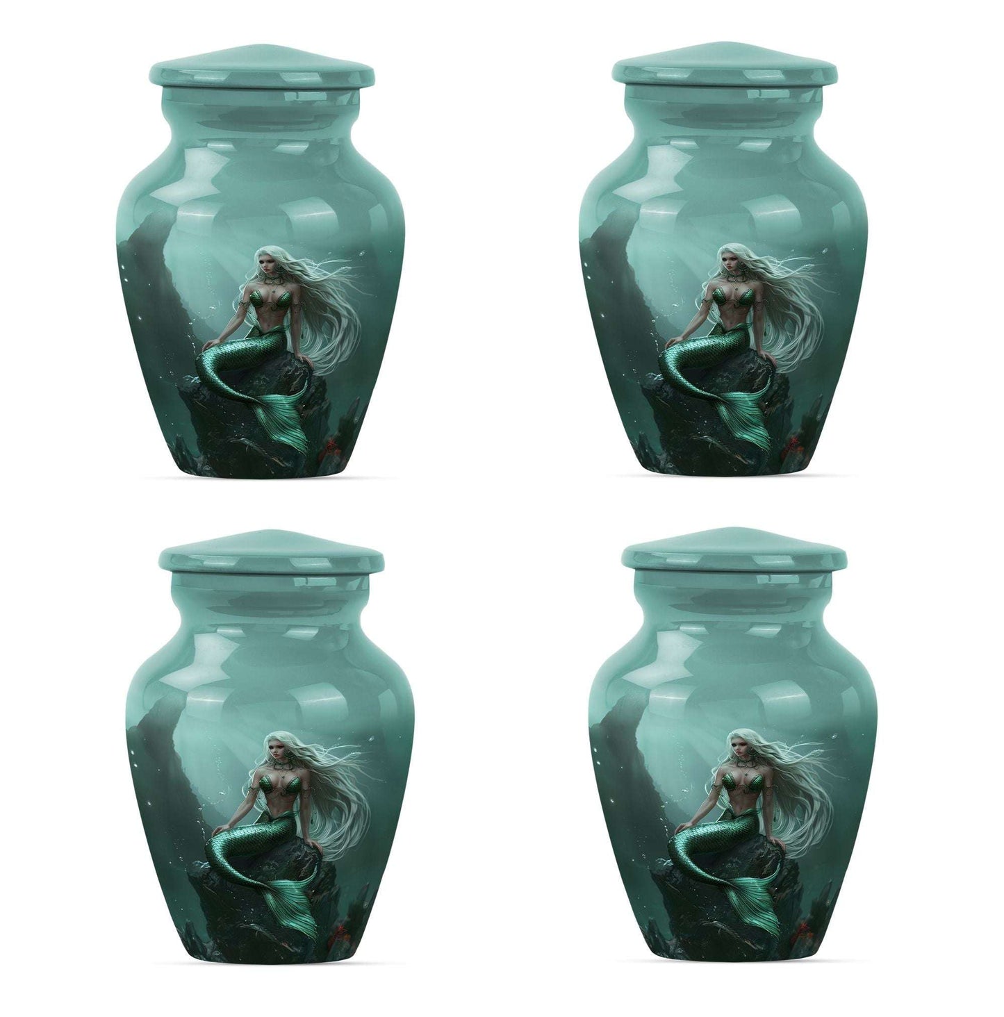 Mermaid Theme 3 Inch Keepsake Pack of 4