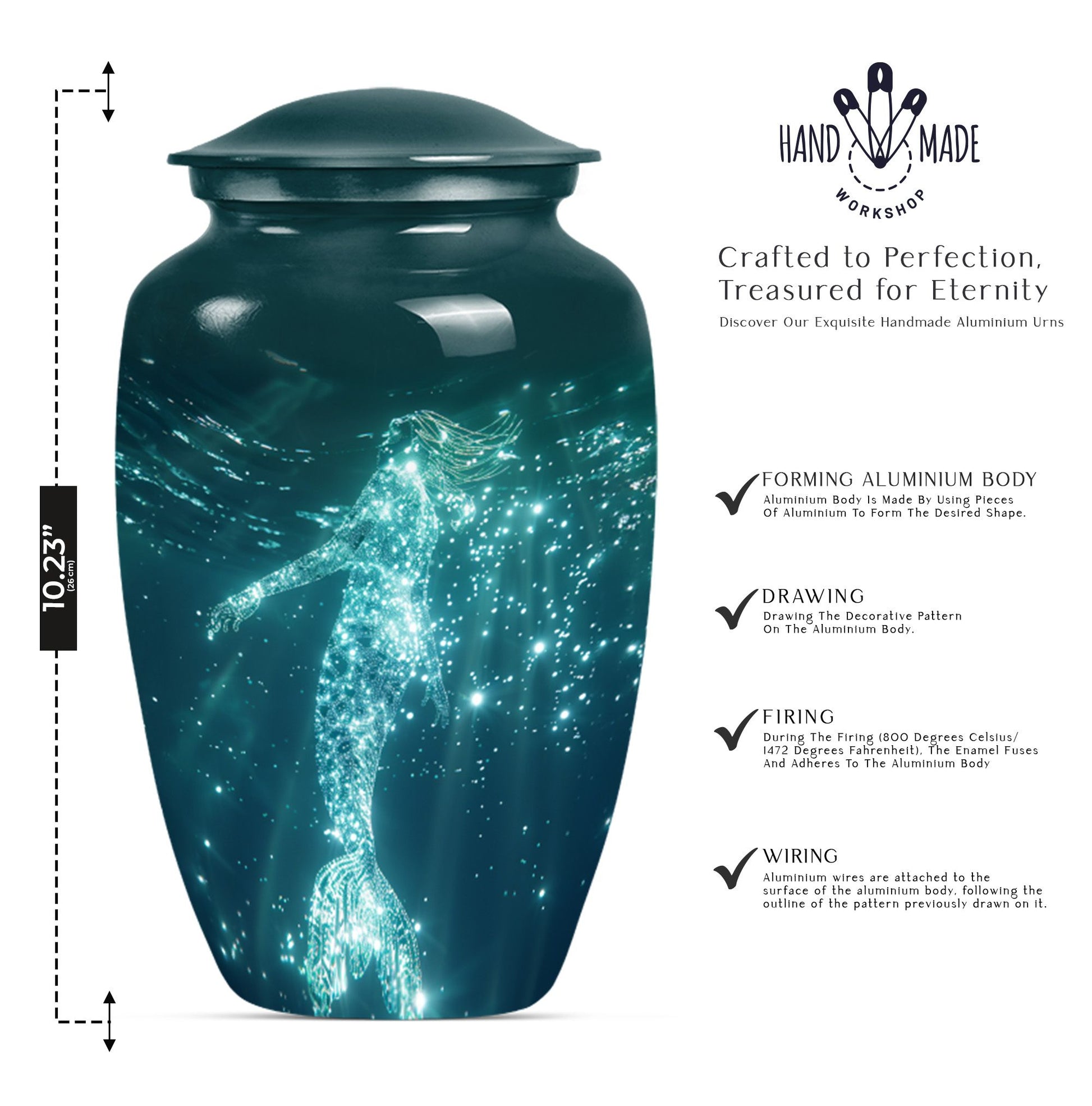 mermaid urn for adult ashes