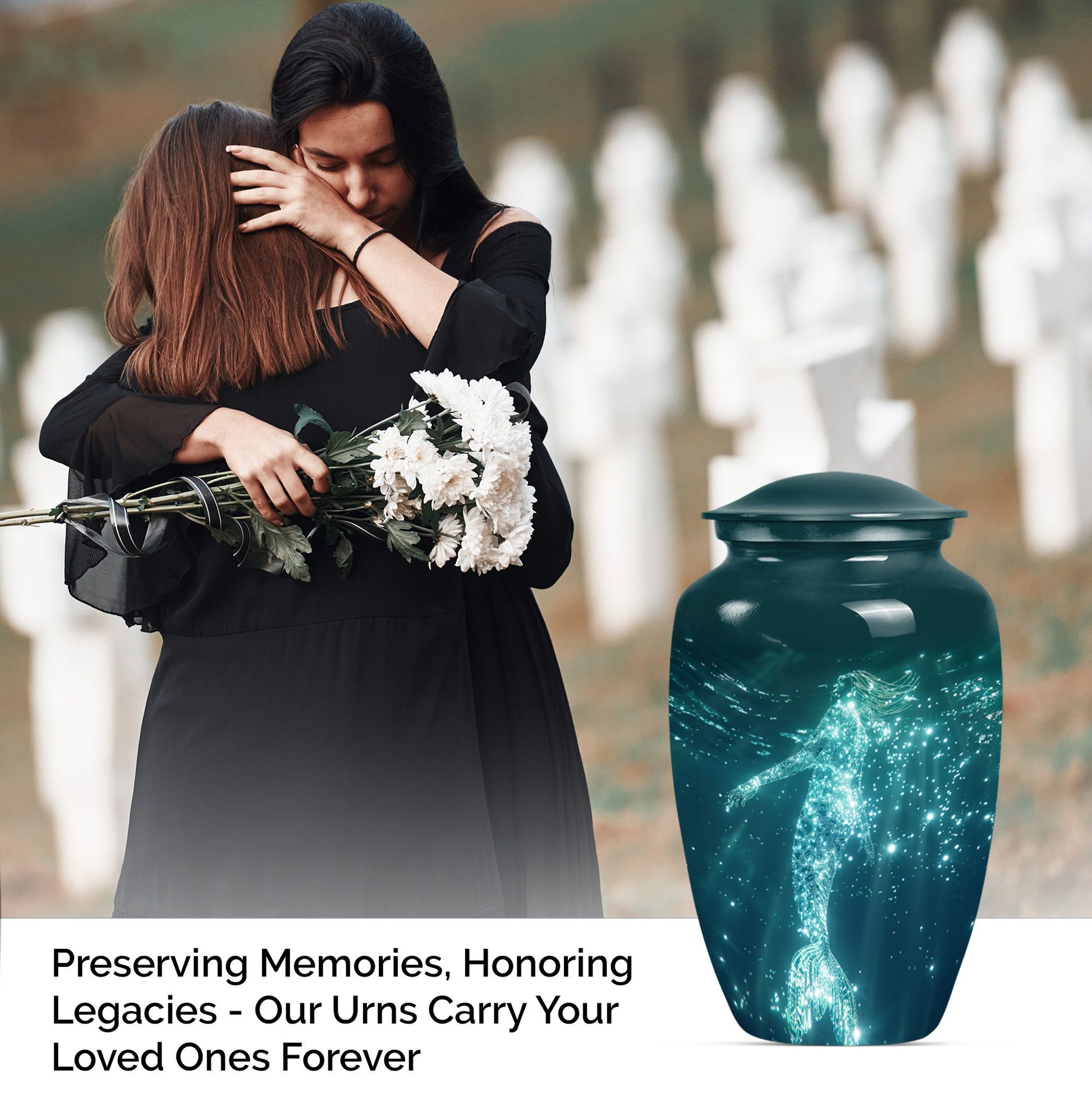 mermaid urn for adult ashes