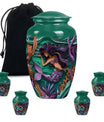 Mermaid Theme Large Urn With 4 Keepsake Urn