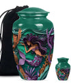 Mermaid Theme Large Urn With 1 Keepsake Urn