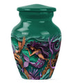 mermaid themed memorial urn 
