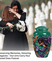 mermaid themed memorial urn 