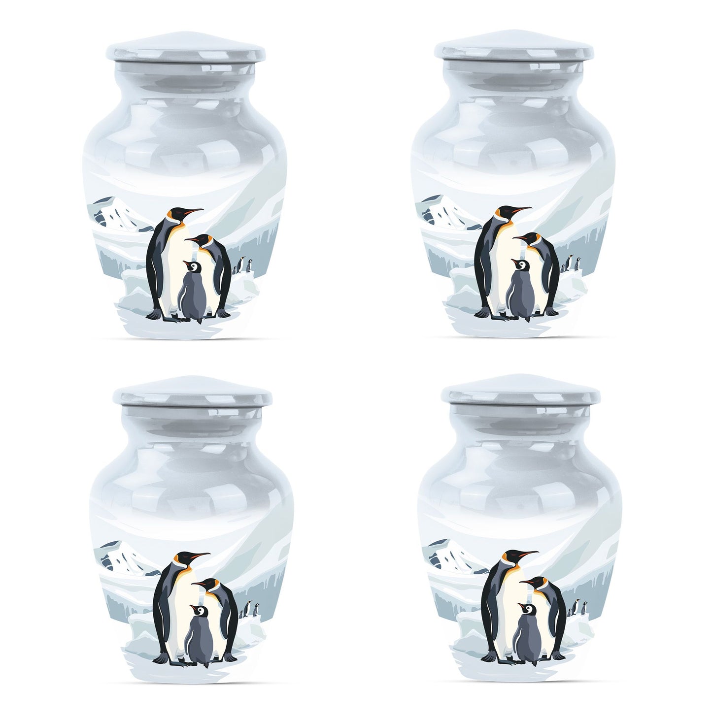 Penguin Theme 3 Inch Keepsake Pack of 4