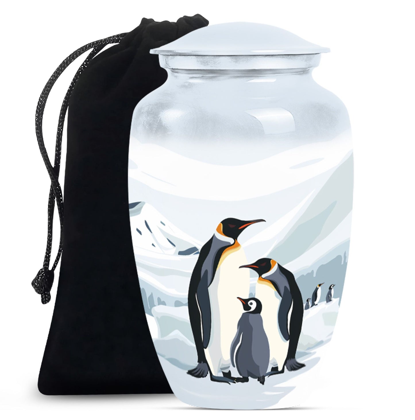 Penguin Theme Large Urn 10 Inch