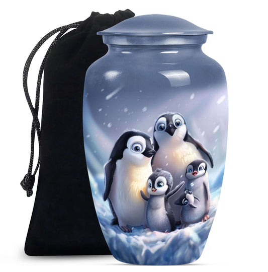 Penguin Theme Large Urn 10 Inch