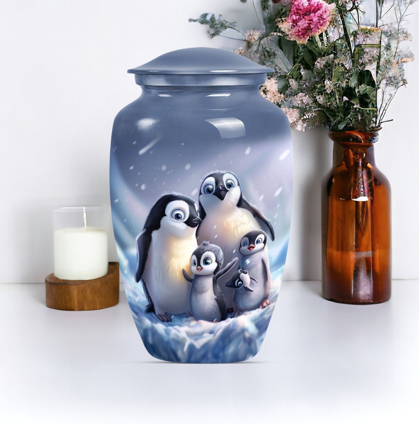 Penguin Urn For Human Ashes