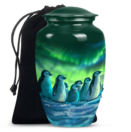Penguin Theme Large Urn 10 Inch