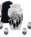 Penguin Theme Large Urn With 4 Keepsake Urn