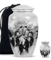 Penguin Theme Large Urn With 1 Keepsake Urn