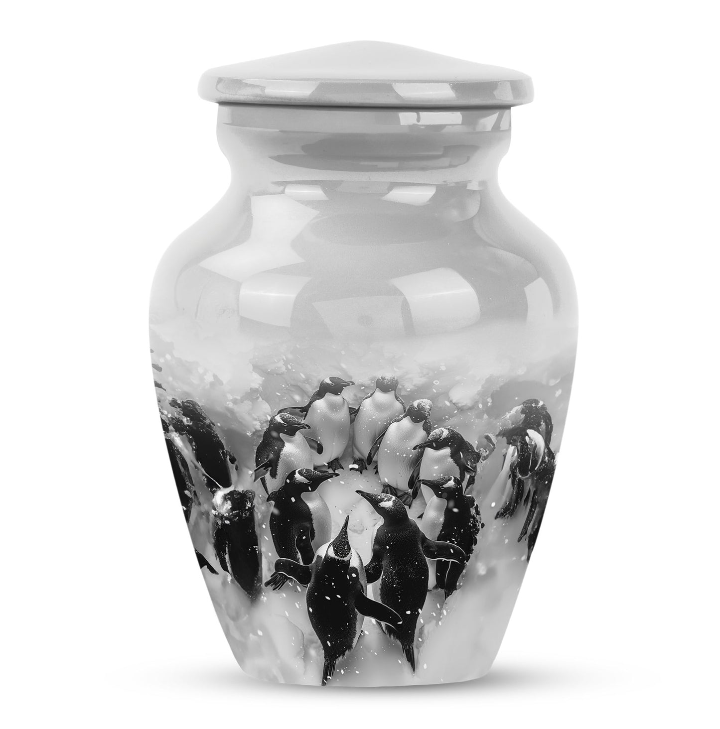Classic Butterfly-themed Penguin Urn