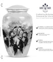 Classic Butterfly-themed Penguin Urn