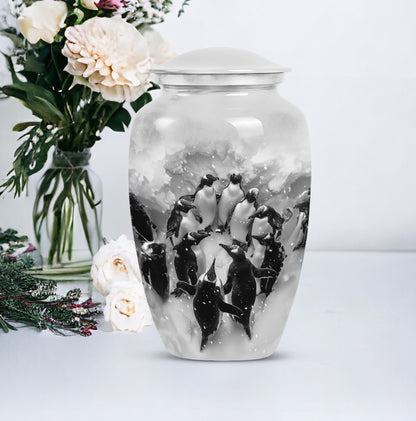 Classic Butterfly-themed Penguin Urn