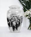 Classic Butterfly-themed Penguin Urn