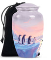 Penguin Theme Large Urn 10 Inch