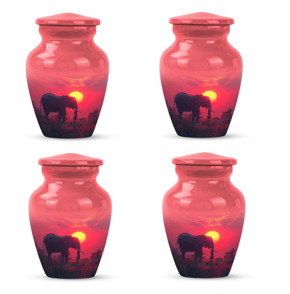 Elephant Theme 3 Inch Keepsake Pack of 4