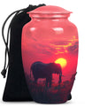 Elephant Theme Large Urn 10 Inch