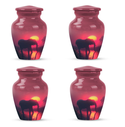 Elephant Theme 3 Inch Keepsake Pack of 4