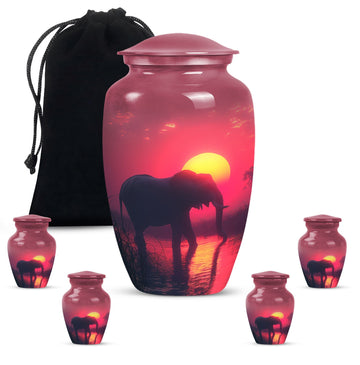 Large Urn with 4 Small Urn