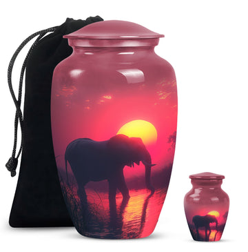 Large Urn With 1 Keepsake Urn