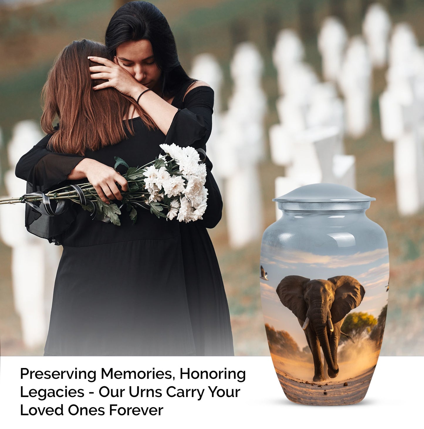 classic Elephant cremation urn