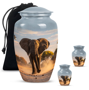 Large Urn with 2 Mini Urn