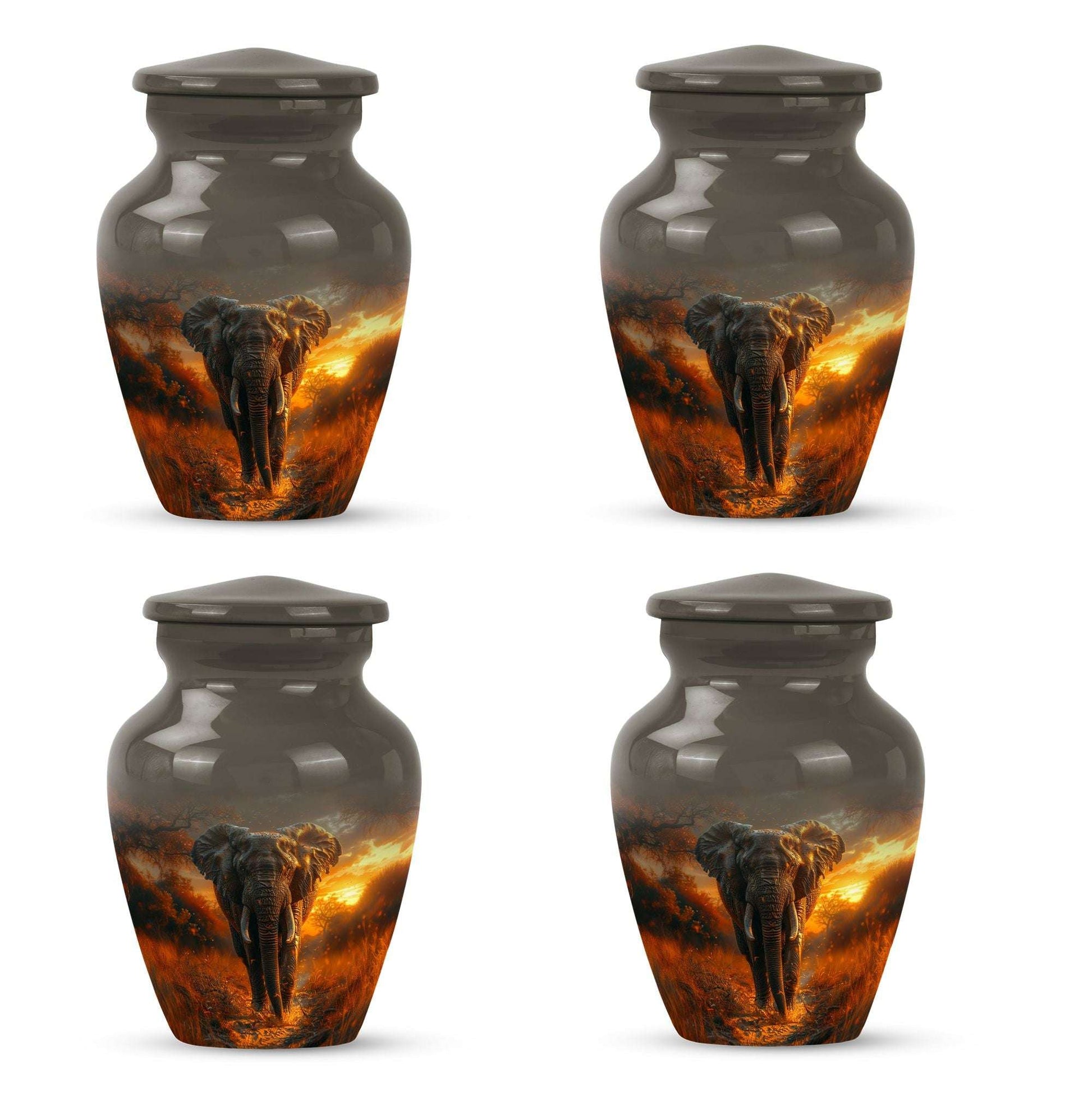 Elephant Theme 3 Inch Keepsake Pack of 4