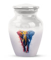 10 inch Classic Elephant Urn with Butterfly