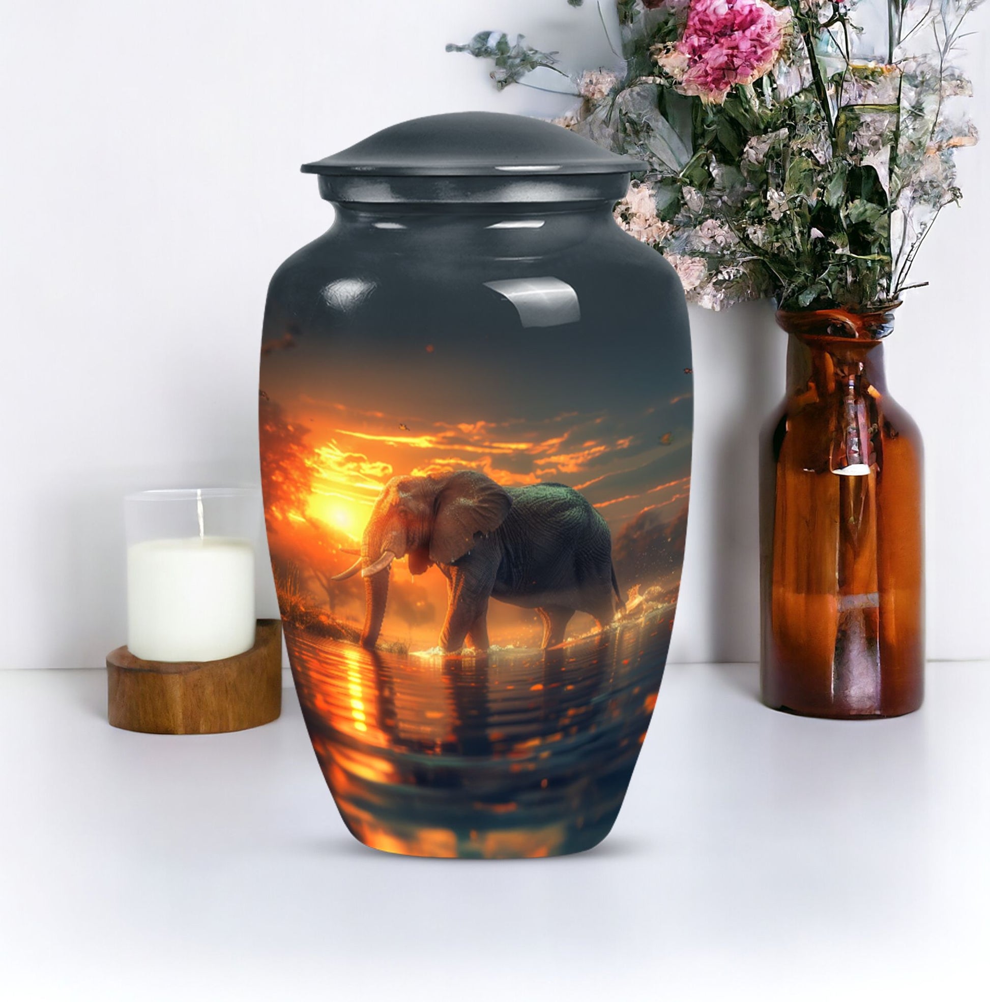 Elephant Urn for men's ashes