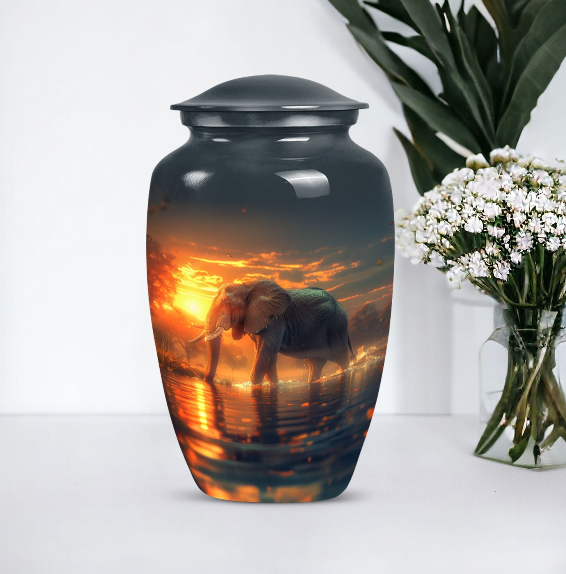 Elephant Urn for men's ashes