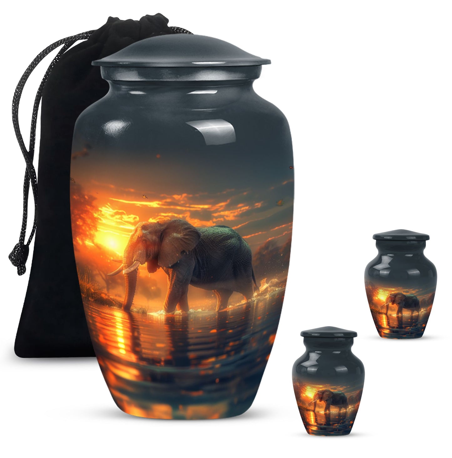 Elephant Urn for men's ashes